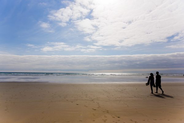 Balade sur la plage de Kermabec en amoureux